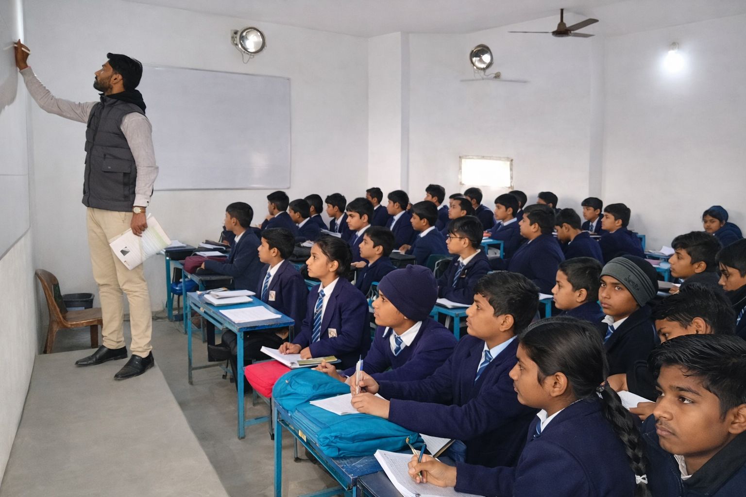 Teacher teaching classroom SAV